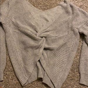 grey shein sweater